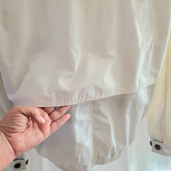 Awesome Vintage 90s London Fog Jacket Men's Size Medium White Vented Full Zip - Picture 9 of 15